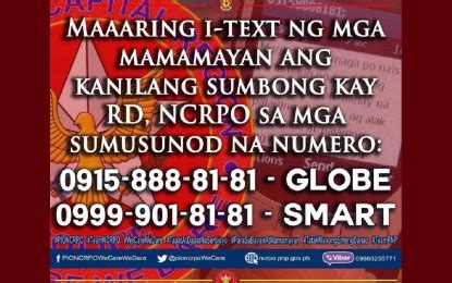 ncrpo email address|NCRPO launches hotline .